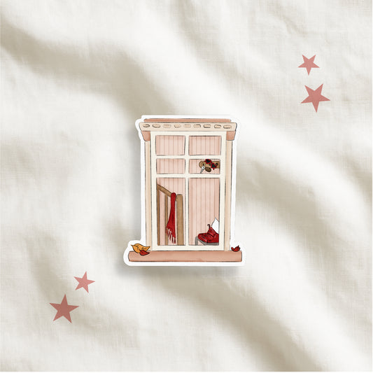 Era Window Sticker I Red