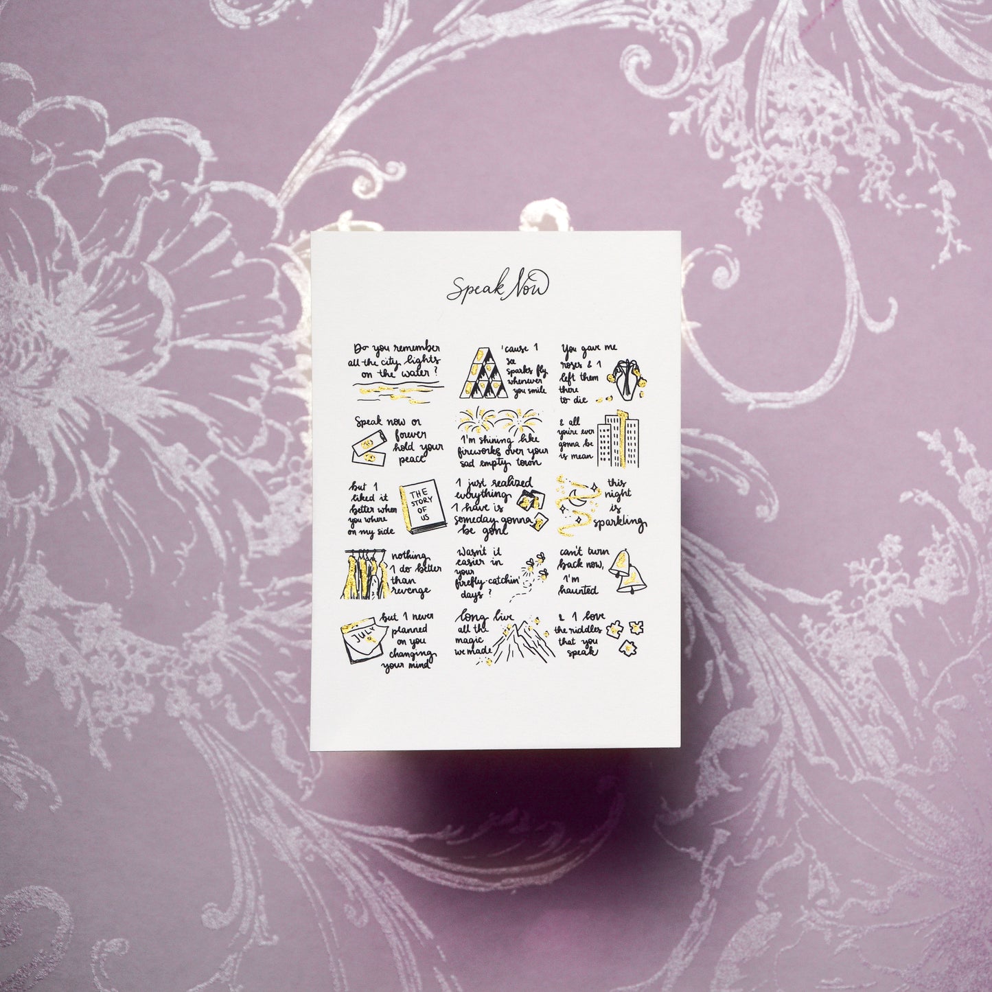 Speak Now Ink Card