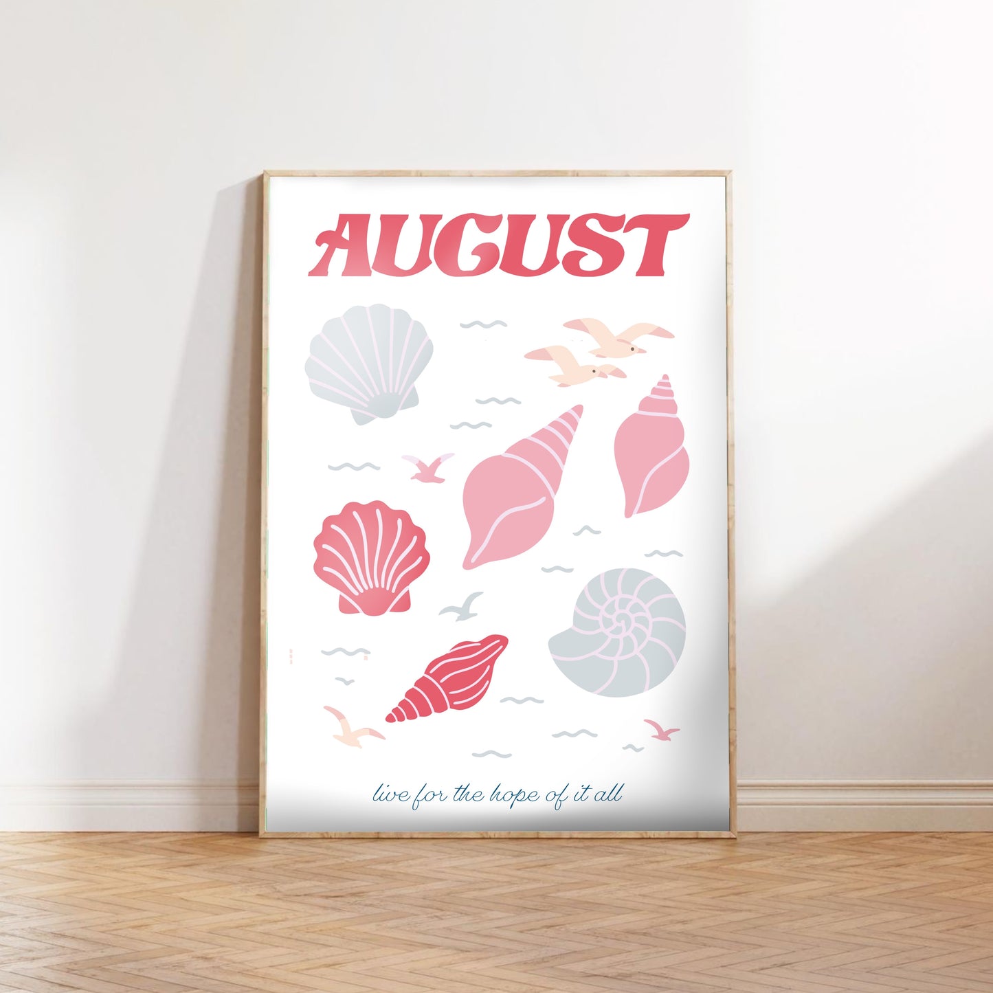 August Digital Art Print