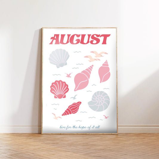 August Digital Art Print