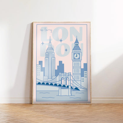 So Long, London Digital Art Print