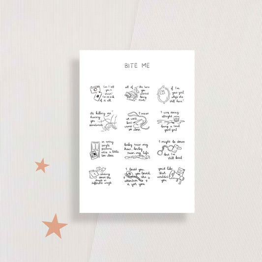 Bite Me Ink Card