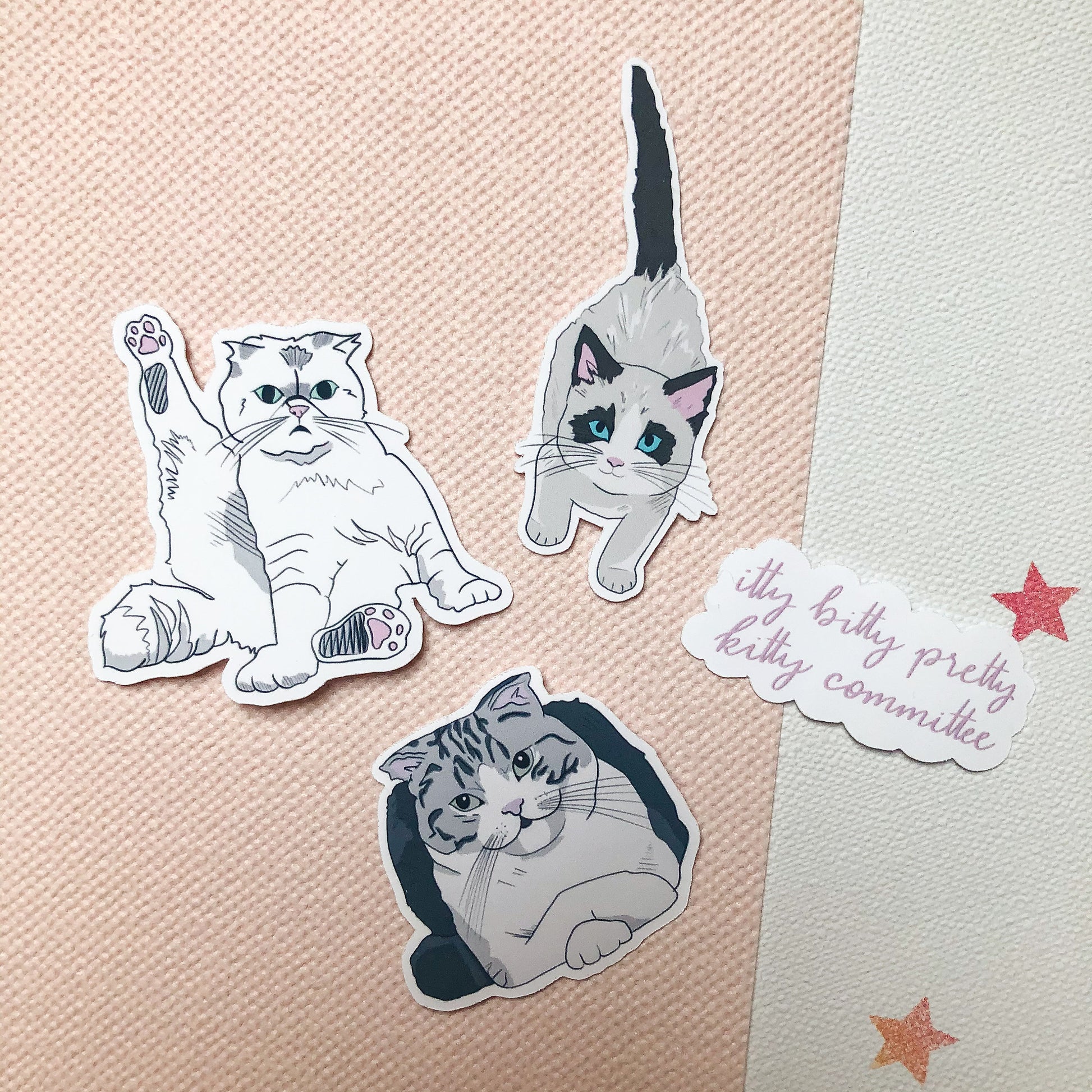 cats Stickers Meredith Olivia Benji