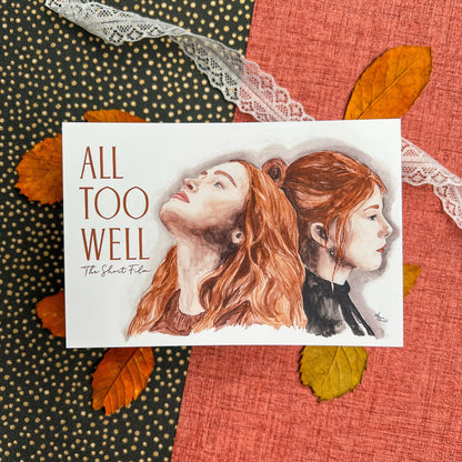 All Too Well Short Film watercolor card