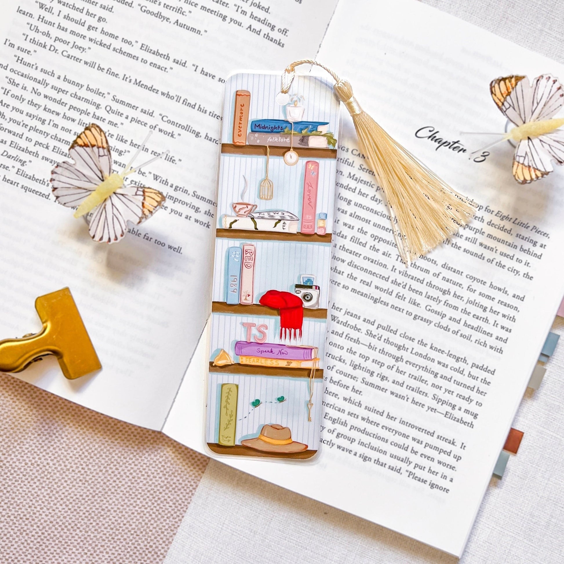 Taylor Swift album bookshelf bookmark