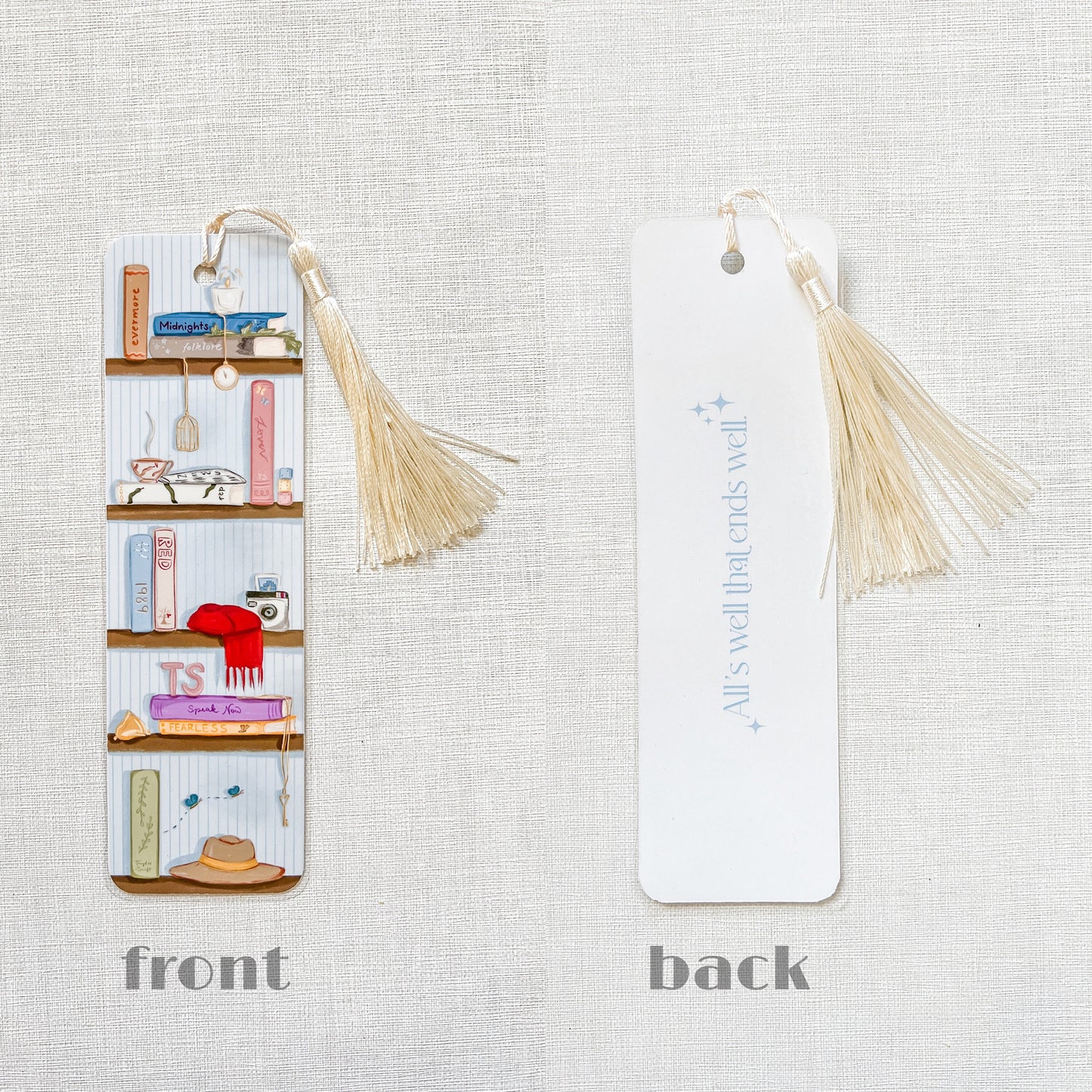 Taylor Swift album bookshelf bookmark